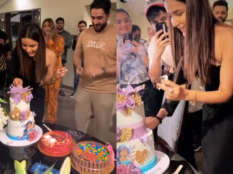 Jasmin Bhasin celebrates birthday with boyfriend Aly Goni, friends Rahul Vaidya, Ankita Lokhande and others; see videos