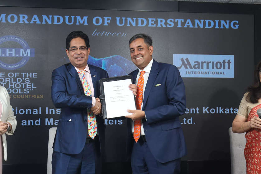 Dr Suborno Bose Awarded Times Visionary Leader of the Year: IIHM signs historic MoU with Marriott India