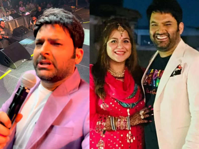 Kapil Sharma laughingly taunts his wife Ginni Chatrath in his live show; says, 'Dekh kitne log mujhe sun ne aaye hain...'