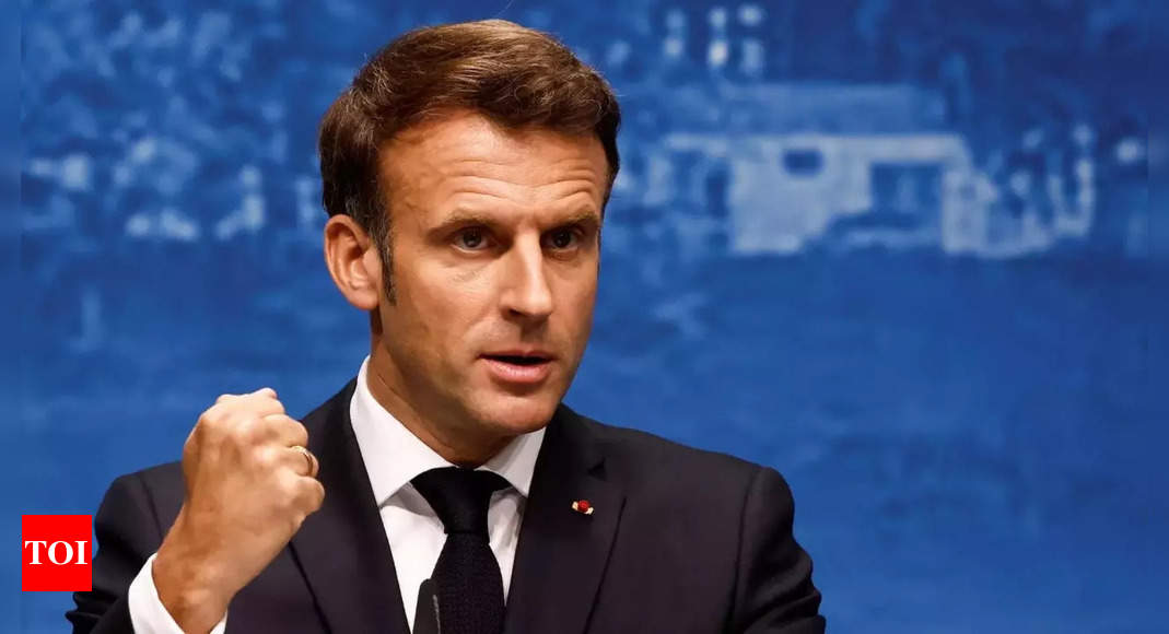 Russia cannot, should not win Ukraine war: Macron – Times of India