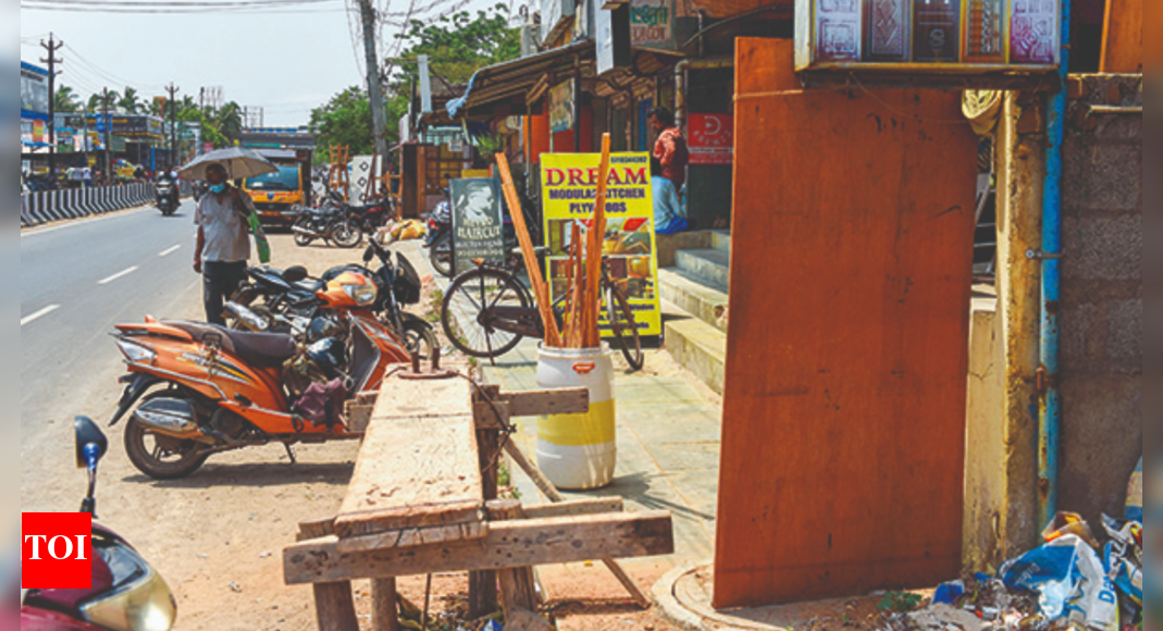 Encroached Footpaths, Civic Issues Trouble Medavakkam Residents ...