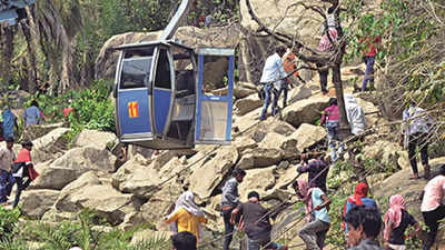 Jharkhand: Probe begins two months after ropeway accident at Trikut hills in Deoghar