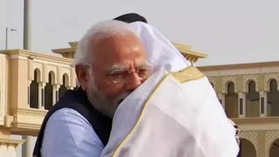 UAE president comes all the way to airport, meets PM Modi