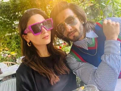 Karan Johar posts a picture of mommy-to-be Alia Bhatt and Ranveer Singh from London