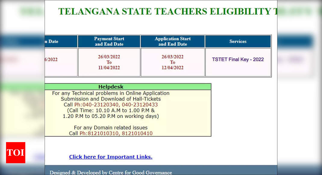 TS TET Result 2022 released at tstet.cgg.gov.in, download here