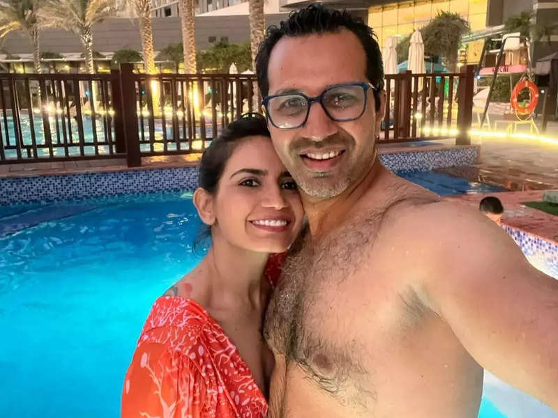 Taarak Mehta's Rita Reporter aka Priya Ahuja chills with husband Malav in the pool on their holiday; see photos