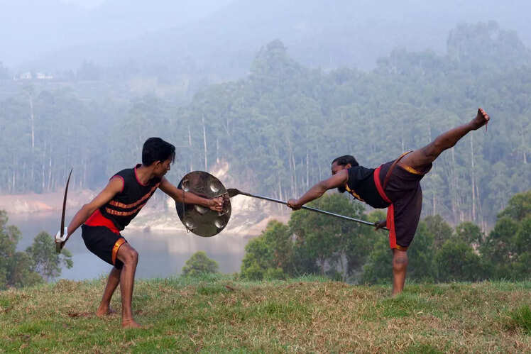 Witness real action in the form of Kalaripayattu