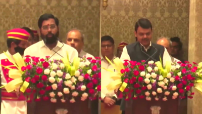 Fadnavis: Eknath Shinde Takes Oath As Maharashtra Chief Minister ...