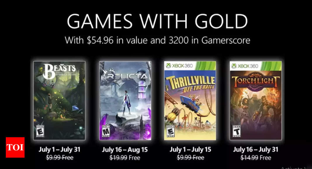 Microsoft announces July games for Xbox Live Gold members