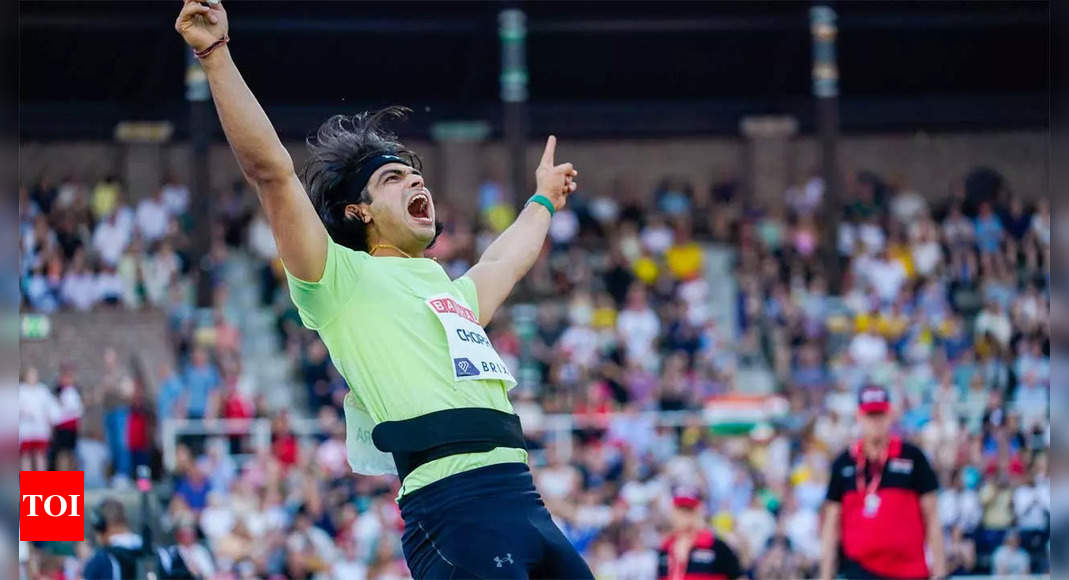 Neeraj Chopra finishes second in Stockholm Diamond League, misses 90m mark by a whisker | More sports News – Times of India