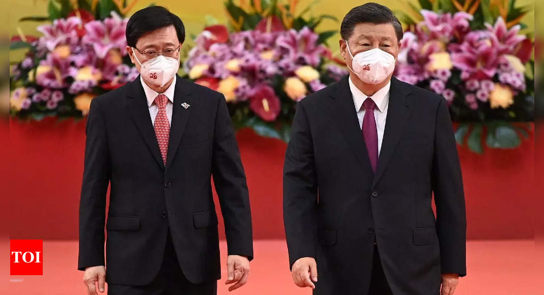 China’s Xi swears in new Hong Kong leader John Lee – Times of India