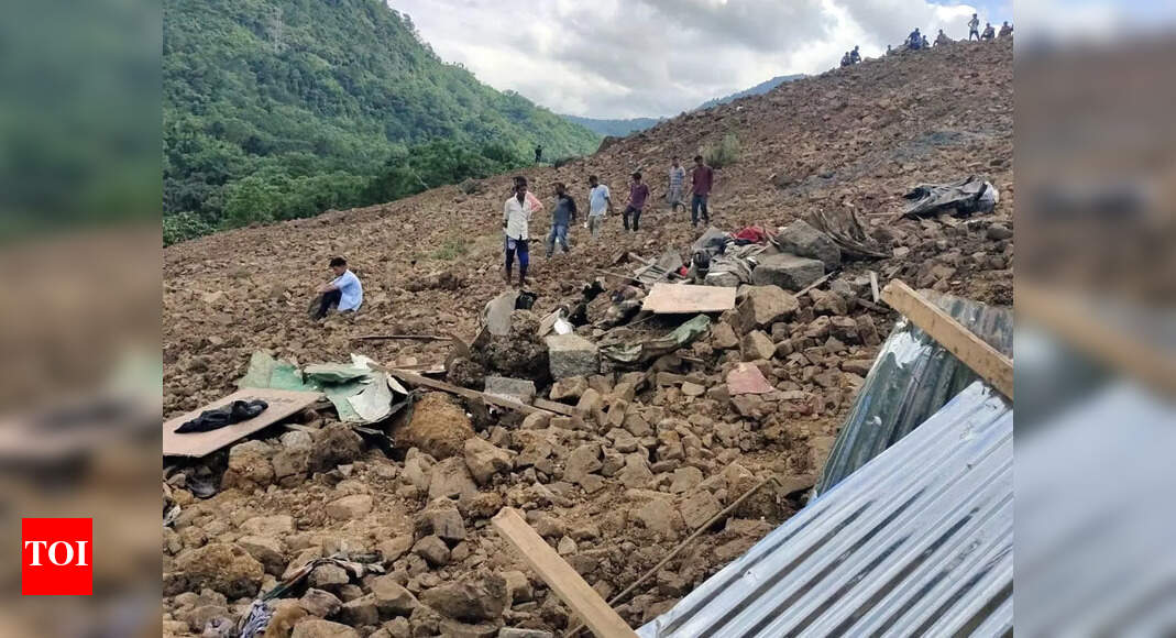 7 Soldiers Among 8 Killed In Manipur Landslide 50 Missing Guwahati 