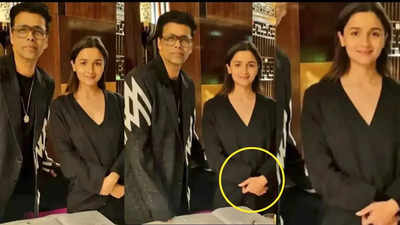 Is mom-to-be Alia Bhatt hiding baby bump using her hands in these unseen pictures?