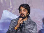 Kiccha Sudeep & Jacqueline Fernandez make a stylish appearance at the trailer launch of Vikrant Rona