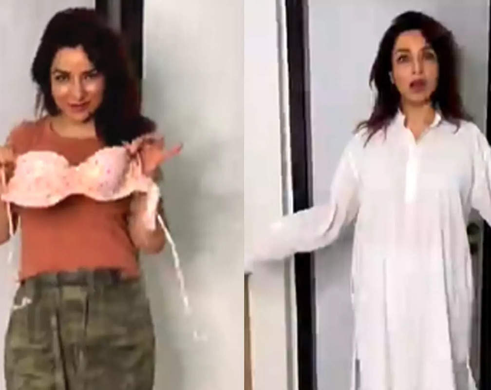 
Tisca Chopra's father enters room as she poses with a swimsuit; here's what happened next
