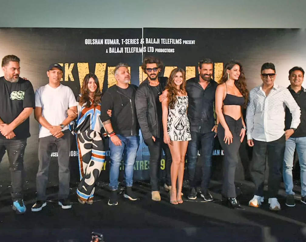 
John Abraham, Arjun Kapoor, Disha Patani, Tara Sutaria attend the trailer launch of Ek Villain Returns
