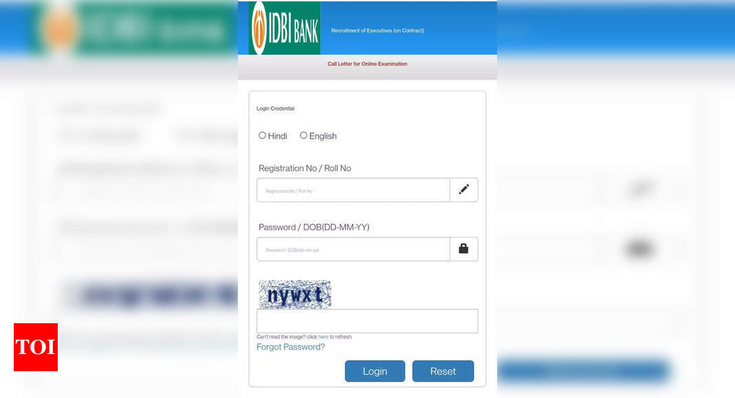 IDBI Executive Admit Card 2022 released at idbibank.in, check direct link here – Times of India