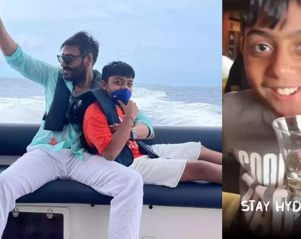 
Watch: Ajay Devgn's son Yug asks netizens to 'stay hydrated' in this funny video
