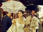 Dreamy wedding pictures of 'Baywatch' star Alexandra Daddario and producer Andrew Form are straight out of a fairytale!
