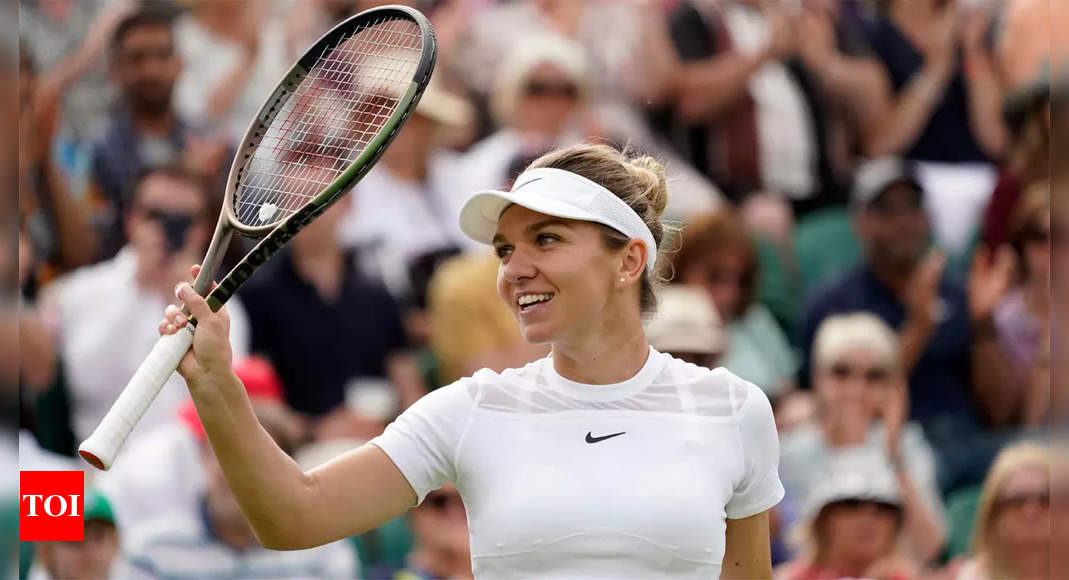 Former champion Simona Halep thumps Magdalena Frech to reach Wimbledon fourth round | Tennis News – Times of India