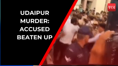 Udaipur murder: Angry lawyers beat up accused outside Jaipur court
