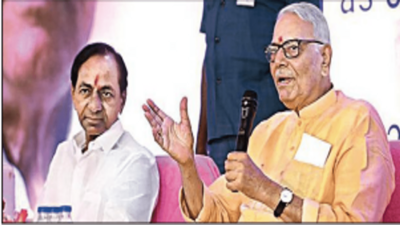 Telangana: K Chandrasekhar Rao seeks conscience vote for Yashwant Sinha