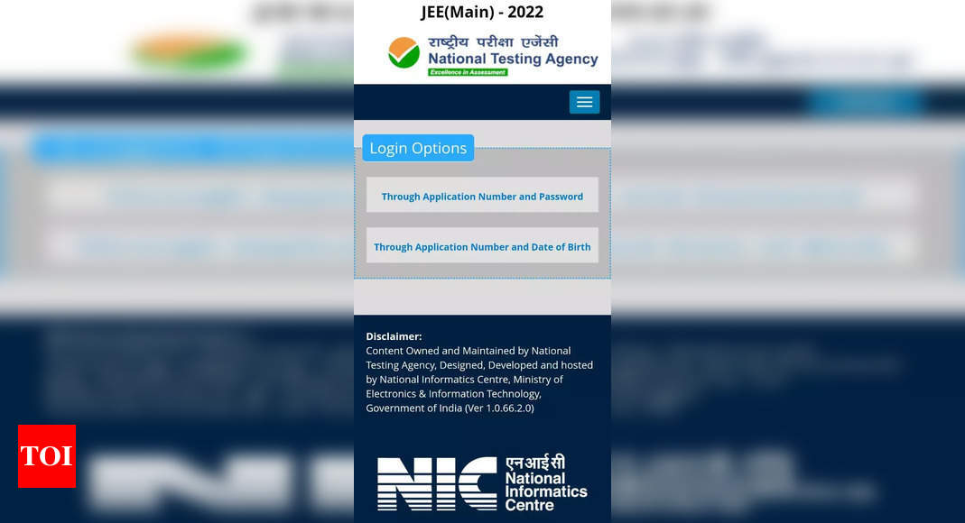 JEE Main 2022 Answer key released, raise objection till 4th July at jeemain.nta.nic.in, check direct link – Times of India