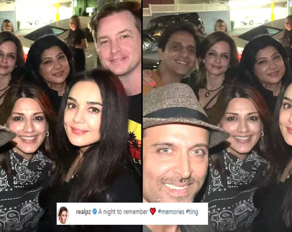 
Hrithik Roshan with ex-wife Sussanne Khan and her boyfriend Arslan Goni, Sonali Bendre and Preity Zinta's spend 'a night to remember' in LA
