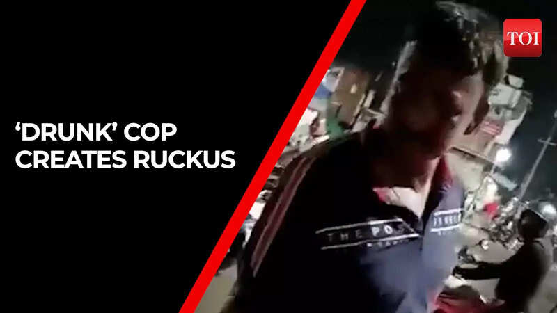 On cam: ‘Drunk’ cop hurls abuses at passers-by in Madhya Pradesh, video ...
