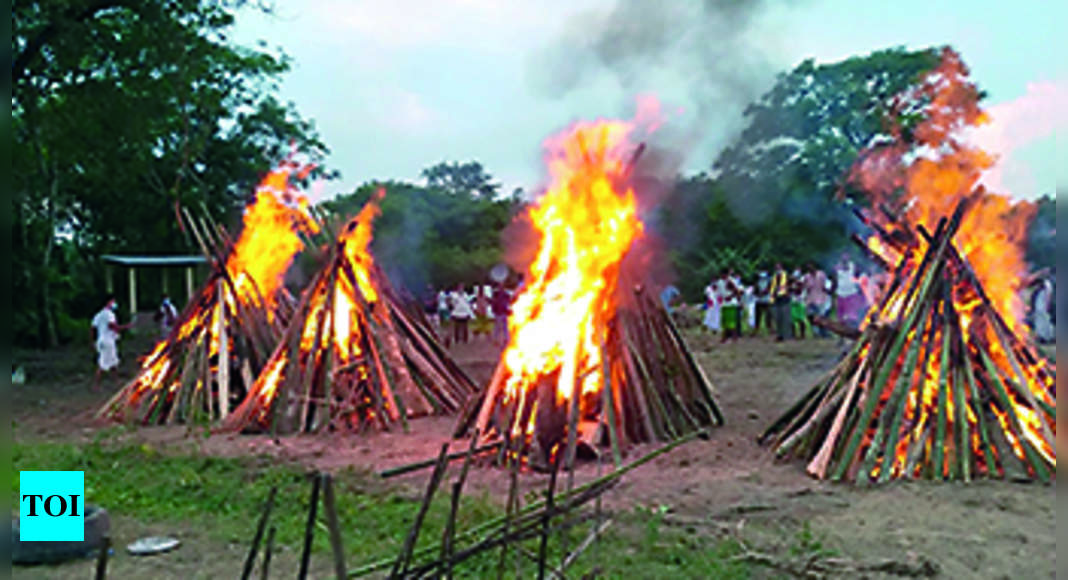 Assam: Tears flow freely as four pyres are lit in Morigaon