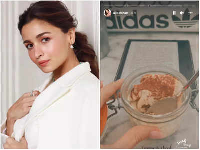 Mom-to-be Alia Bhatt is having a warm Sunday night, as she pampers herself with a dessert