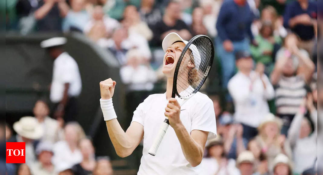 Jannik Sinner stuns Carlos Alcaraz to reach first Wimbledon quarter-final | Tennis News – Times of India