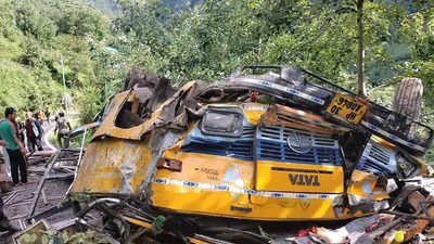 School children among 12 feared dead in bus accident near Kullu in Himachal Pradesh