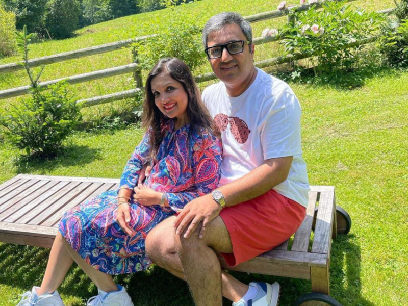 Ashneer Grover shares a glimpse of his 16th wedding anniversary with wife Madhuri in London; Shark Tank India judges Anupam Mittal and others send out their best wishes