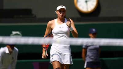 Elena Rybakina into first Wimbledon quarter-final