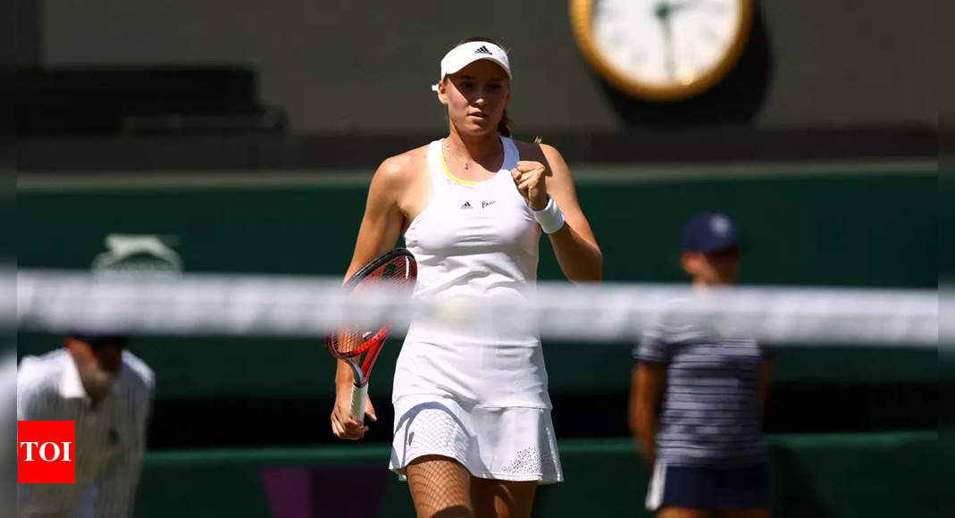 Elena Rybakina into first Wimbledon quarter-final | Tennis News – Times of India