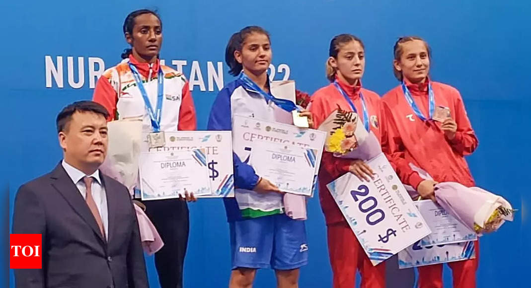 Elorda Cup: Boxers Alfiya Pathan, Gitika clinch gold; India finish with 14 medals | Boxing News – Times of India