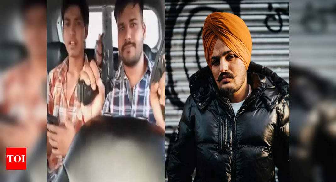 Sidhu Moose Wala murder: Shooters waved guns and celebrated after killing the singer – watch – Times of India