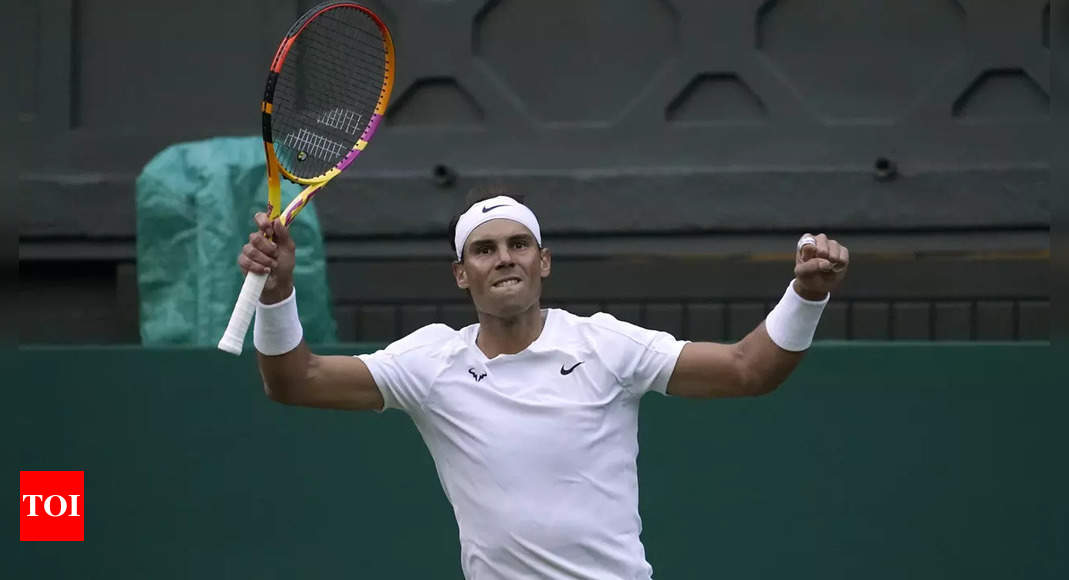 Wimbledon: Improving Nadal flies past Van de Zandschulp into quarter-finals | Tennis News – Times of India