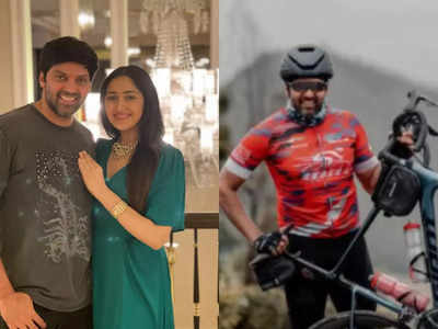 Sayyeshaa praises husband Arya and his cycling team