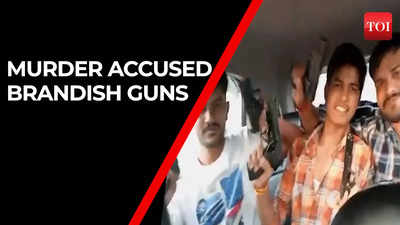 Watch: Sidhu Moose Wala's murder accused brandish guns in car