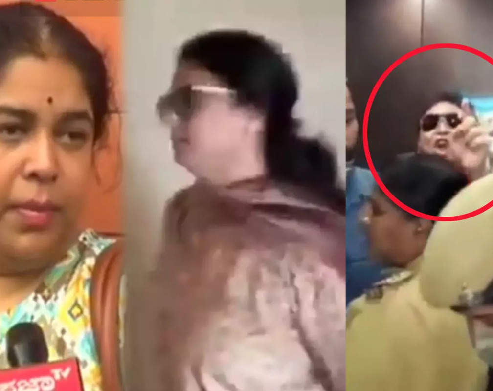 
Illicit affair scandal rocks Telugu film industry, Naresh's third wife Ramya Raghupathi catches him red-handed with Pavitra Lokesh in a hotel room, tries to attack them with a sandal
