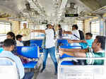 Yoga in train: Mumbai local commuters perform asanas while travelling