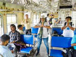 Yoga in train: Mumbai local commuters perform asanas while travelling