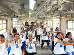 Yoga in train: Mumbai local commuters perform asanas while travelling