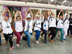 Yoga in train: Mumbai local commuters perform asanas while travelling