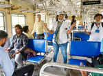 Yoga in train: Mumbai local commuters perform asanas while travelling