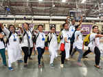 Yoga in train: Mumbai local commuters perform asanas while travelling