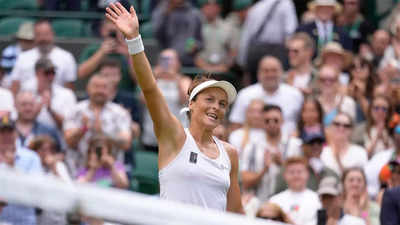 Wimbledon: Tatjana Maria beats fellow German Jule Niemeier for semi-final spot