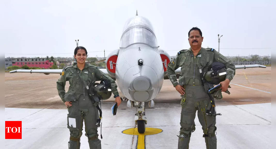 Father and daughter duo create history by flying advanced fighter jet trainers | India News – Times of India